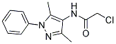 2-CHLORO-N-(3,5-DIMETHYL-1-PHENYL-1H-PYRAZOL-4-YL)ACETAMIDE 结构式