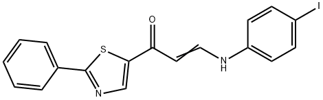 3-(4-IODOANILINO)-1-(2-PHENYL-1,3-THIAZOL-5-YL)-2-PROPEN-1-ONE 结构式