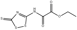 Ethyl 2-oxo-2-[(3-thioxo-3H-1,2,4-dithiazol-5-yl)amino]acetate 结构式
