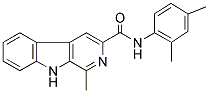 N-(2,4-DIMETHYLPHENYL)-1-METHYL-9H-BETA-CARBOLINE-3-CARBOXAMIDE 结构式