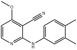 2-(3,4-DIMETHYLANILINO)-4-METHOXYNICOTINONITRILE 结构式