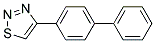 4-[1,1'-Biphenyl]-4-yl-1,2,3-thiadiazole 结构式