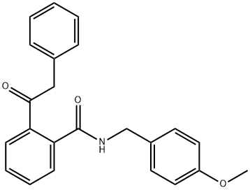 N-(4-METHOXYBENZYL)-2-(2-PHENYLACETYL)BENZENECARBOXAMIDE 结构式