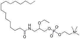 RAC-3-HEXADECANAMIDO-2-ETHOXYPROPAN-1-OL PHOSPHOCHOLINE 结构式