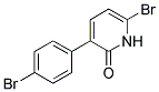6-Bromo-3-(4-bromophenyl)-1,2-dihydropyridin-2-one 结构式