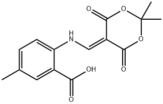 2-(((4,4-DIMETHYL-2,6-DIOXO(3,5-DIOXANYLIDENE))METHYL)AMINO)-5-METHYLBENZOIC ACID 结构式