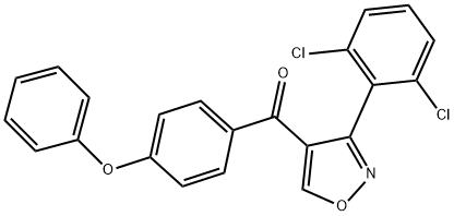 [3-(2,6-DICHLOROPHENYL)-4-ISOXAZOLYL](4-PHENOXYPHENYL)METHANONE 结构式
