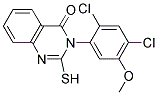 3-(2,4-Dichloro-5-methoxyphenyl)-2-sulfanyl-4(3H)-quinazolinone 结构式