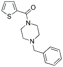 4-BENZYLPIPERAZINYL 2-THIENYL KETONE 结构式