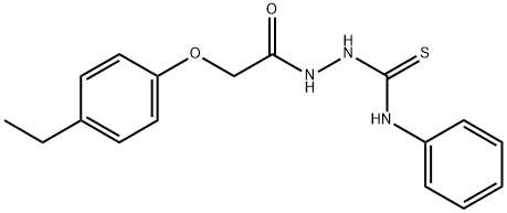 1-(2-(4-Ethylphenoxy)acetyl)-4-phenylthiosemicarbazide 结构式