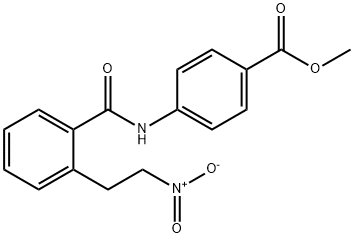 METHYL 4-([2-(2-NITROETHYL)BENZOYL]AMINO)BENZENECARBOXYLATE 结构式