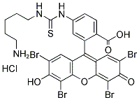 5-((5-AMINOPENTYL)THIOUREIDYL)EOSIN, HYDROCHLORIDE 结构式