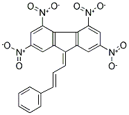 2,4,5,7-TETRANITRO-9-(3-PHENYLPROP-2-ENYLIDENE)-9H-FLUORENE 结构式