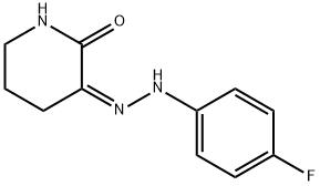 TETRAHYDRO-2,3-PYRIDINEDIONE 3-[N-(4-FLUOROPHENYL)HYDRAZONE] 结构式