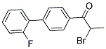 2-Bromo-1-(2'-fluoro[1,1'-biphenyl]-4-yl)propan-1-one 结构式