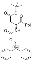 FMOC-ASP(OTBU)-WANG RESIN 结构式