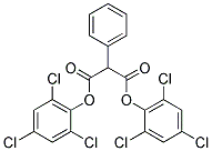 DI(2,4,6-TRICHLOROPHENYL) 2-PHENYLMALONATE 结构式