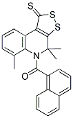 4,4,6-TRIMETHYL-5-(1-NAPHTHOYL)-4,5-DIHYDRO-1H-[1,2]DITHIOLO[3,4-C]QUINOLINE-1-THIONE 结构式