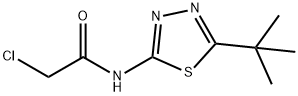 N-(5-叔丁基-1,3,4-噻二唑-2-基)-2-氯乙酰胺 结构式