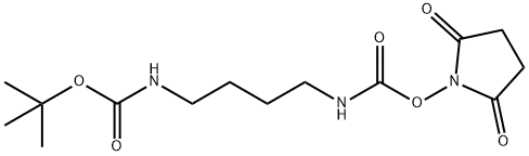 N-琥珀酰亚胺基 N,N′-四亚甲基二(氨基甲酸)叔丁酯 结构式