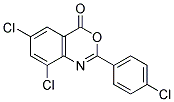 6,8-DICHLORO-2-(4-CHLOROPHENYL)-4H-3,1-BENZOXAZIN-4-ONE 结构式