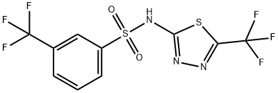 3-(TRIFLUOROMETHYL)-N-[5-(TRIFLUOROMETHYL)-1,3,4-THIADIAZOL-2-YL]BENZENESULFONAMIDE