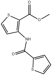 METHYL 3-(2-THIENYLCARBONYLAMINO)THIOPHENE-2-CARBOXYLATE 结构式