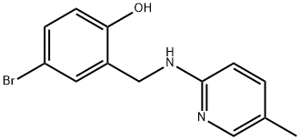 4-Bromo-2-([(5-methyl-2-pyridinyl)amino]methyl)benzenol 结构式
