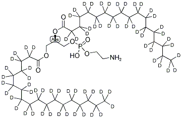1,2-DISTEAROYL-D70-SN-GLYCERO-3-PHOSPHOETHANOLAMINE 结构式