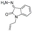 1-ALLYL-3-HYDRAZONO-1,3-DIHYDRO-INDOL-2-ONE 结构式