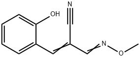 3-(2-HYDROXYPHENYL)-2-[(METHOXYIMINO)METHYL]ACRYLONITRILE 结构式