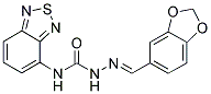 1,3-BENZODIOXOLE-5-CARBALDEHYDE N-(2,1,3-BENZOTHIADIAZOL-4-YL)SEMICARBAZONE 结构式