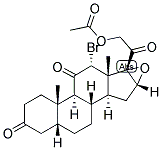 5-BETA-PREGNAN-12-ALPHA-BROMO-16,17-EPOXY-21-OL-3,11,20-TRIONE 21-ACETATE 结构式