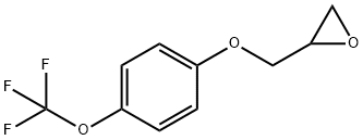 2-([4-(TRIFLUOROMETHOXY)PHENOXY]METHYL)OXIRANE 结构式