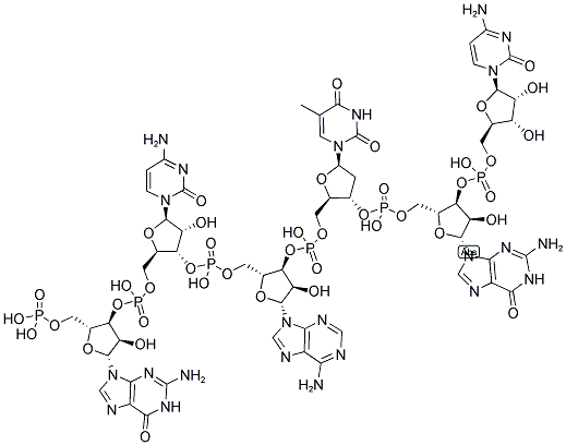 GCATGC, 5'-PHOSPHORYLATED 结构式