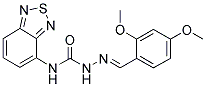 2,4-DIMETHOXYBENZALDEHYDE N-2,1,3-BENZOTHIADIAZOL-4-YLSEMICARBAZONE 结构式