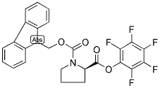 FMOC-D-PRO-OPFP 结构式