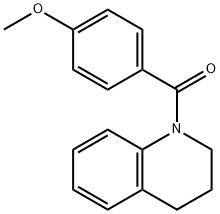 (3,4-Dihydro-1(2H)-quinolinyl)(4-methoxyphenyl)methanone 结构式