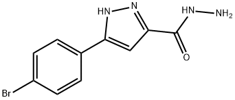 5-(4-溴苯基)-1H-吡唑-3-碳酰肼 结构式