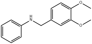 N-(3,4-二甲氧基苄基)苯胺 结构式