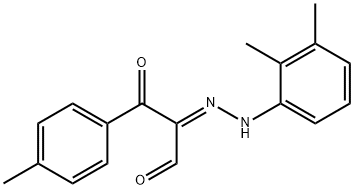 2-[2-(2,3-DIMETHYLPHENYL)HYDRAZONO]-3-(4-METHYLPHENYL)-3-OXOPROPANAL 结构式