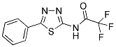 2,2,2-TRIFLUORO-N-(5-PHENYL-1,3,4-THIADIAZOL-2-YL)ACETAMIDE 结构式