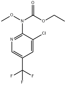 ETHYL N-[3-CHLORO-5-(TRIFLUOROMETHYL)-2-PYRIDINYL]-N-METHOXYCARBAMATE 结构式