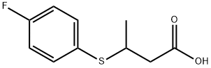 3-(4-FLUOROPHENYLTHIO)BUTYRIC ACID 结构式