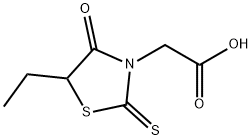 (5-ETHYL-4-OXO-2-THIOXO-THIAZOLIDIN-3-YL)-ACETIC ACID 结构式