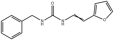 N-BENZYL-N'-[2-(2-FURYL)VINYL]UREA 结构式