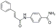 4-(3-PHENYLPROP-2-ENOYLAMINO)BENZAMIDE 结构式