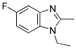 1-ETHYL-5-FLUORO-2-METHYLBENZIMIDAZOLE 结构式