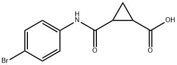 2-(N-(4-BROMOPHENYL)CARBAMOYL)CYCLOPROPANECARBOXYLIC ACID 结构式