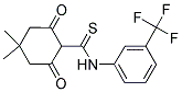5,5-DIMETHYL-2-(THIOXO((3-(TRIFLUOROMETHYL)PHENYL)AMINO)METHYL)CYCLOHEXANE-1,3-DIONE 结构式